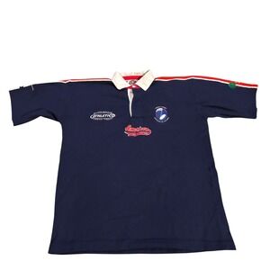 Barbarian Chicago Blues RFC Rugby Shirt Mens XL Navy Blue Embroidered Jersey 6